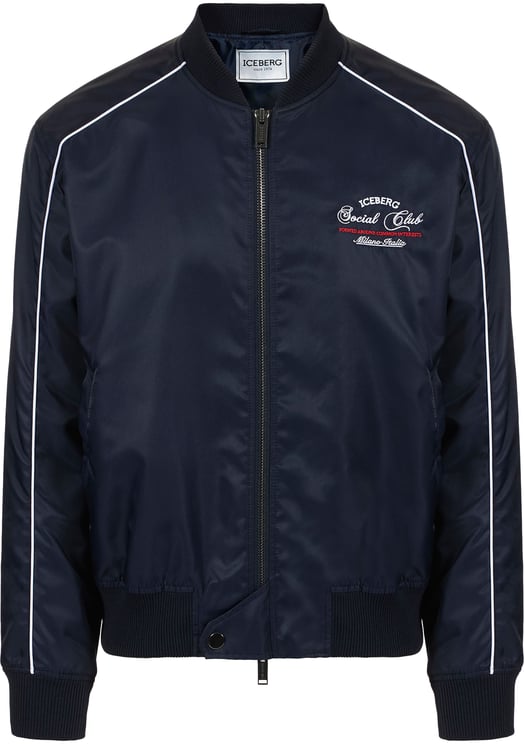 Iceberg Blue comfort fit jacket in recycled nylon