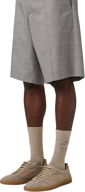 Iceberg Beige cotton socks with the Iceberg Milano Since 1974 logo