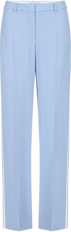 Iceberg Powder blue straight leg pants in viscose cady fabric
