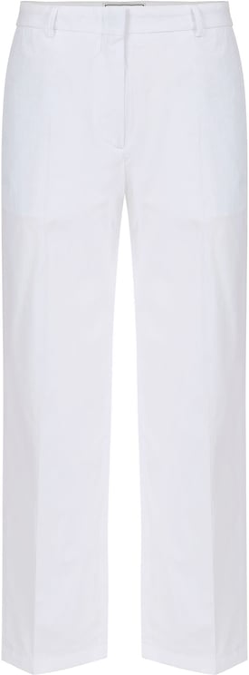 Iceberg Optic white regular fit cotton poplin pants