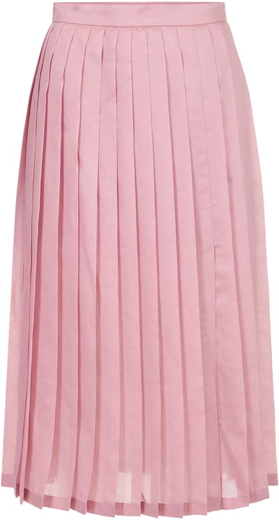 Iceberg Regular fit pink muslin pleated skirt
