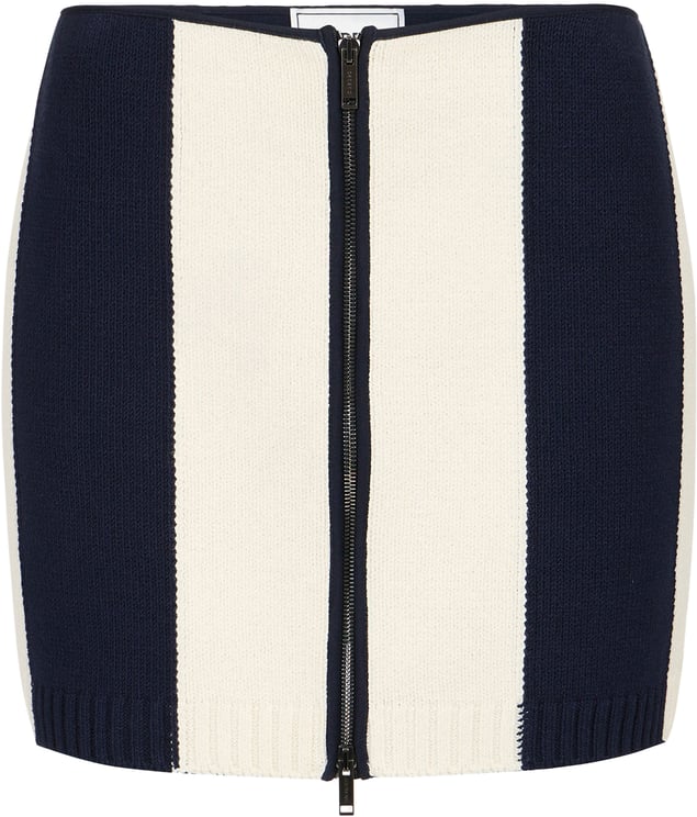 Iceberg Low-waisted multicolored mini skirt in jacquard knit