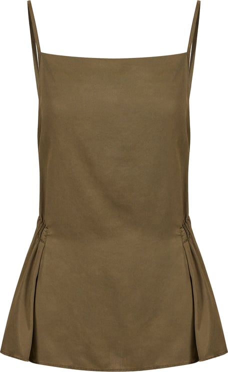 Iceberg New special fit khaki top in flowing fabric