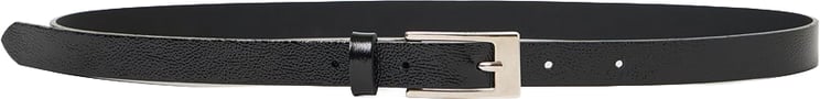Iceberg Slim black belt in shiny Nappa leather with metal buckle