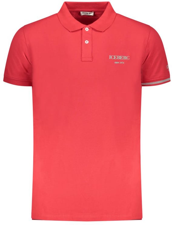 Iceberg Iceberg Red Cotton Mens Polo Shirt