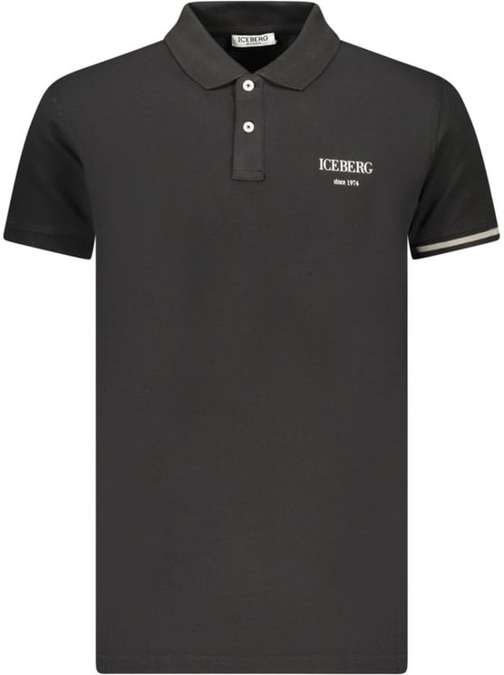 Iceberg Iceberg Black Cotton Men Polo Shirt