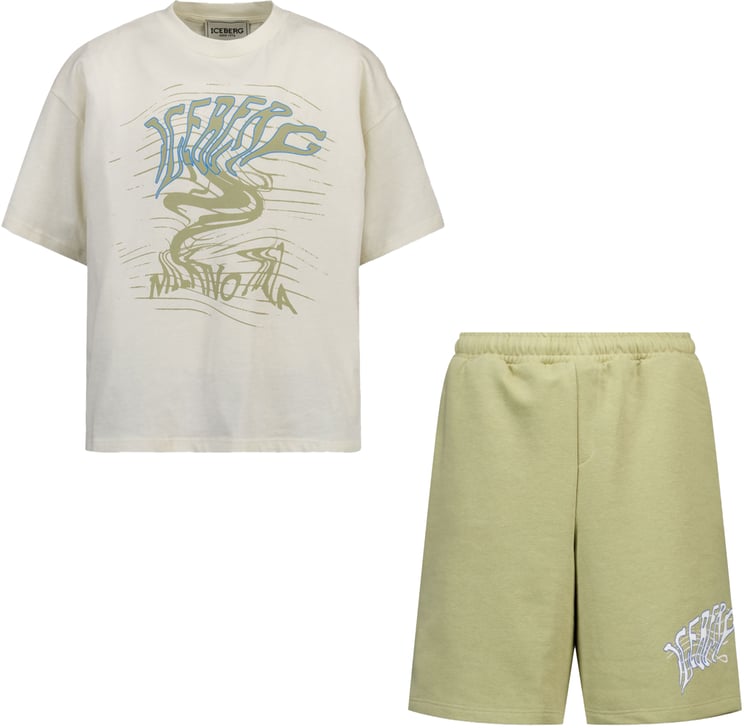 Iceberg Iceberg Kinder Jongens Setje In Beige