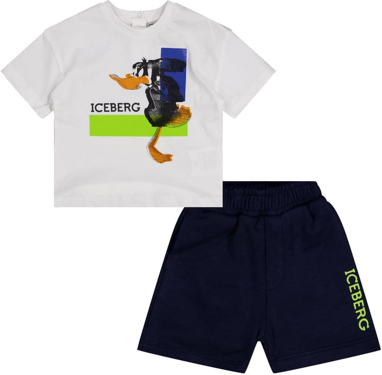 Iceberg Iceberg Baby Jongens Setje In Wit