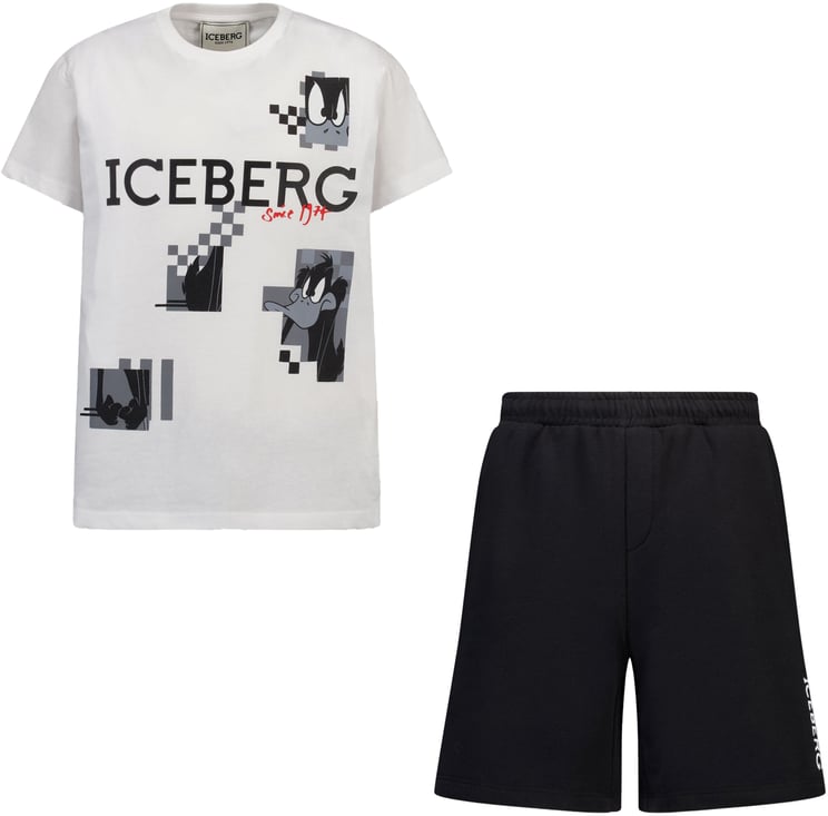 Iceberg Iceberg Kinder Jongens Setje In Wit