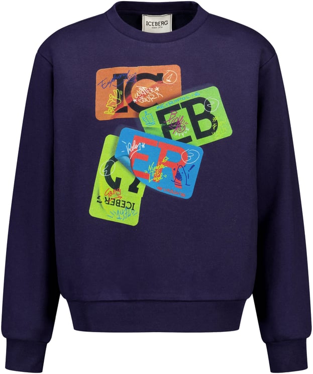 Iceberg Iceberg Kinder Jongens Trui In Navy