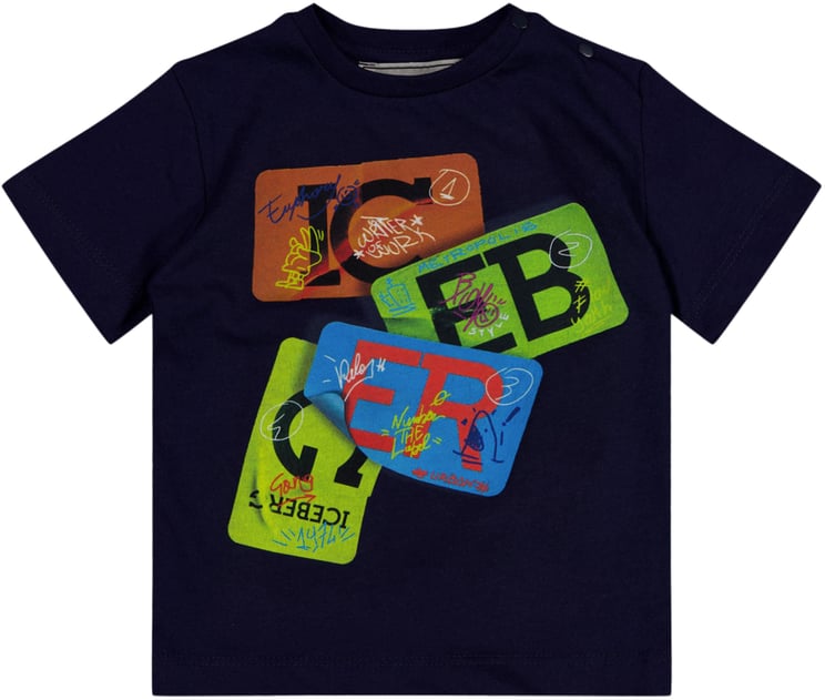 Iceberg Iceberg Baby Jongens T-Shirt In Navy