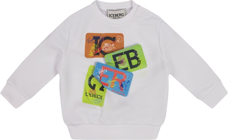 Iceberg Iceberg Kinder Jongens Trui In Wit