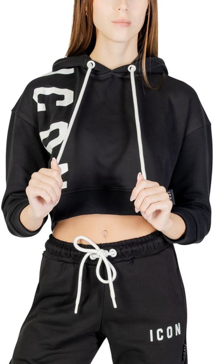 Icon Denim Icon Black Cotton Hoodie