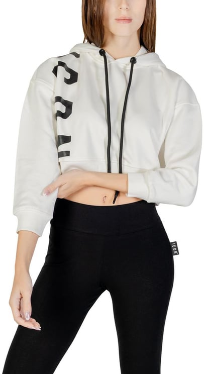 Icon Denim Icon Cream Cotton Hoodie