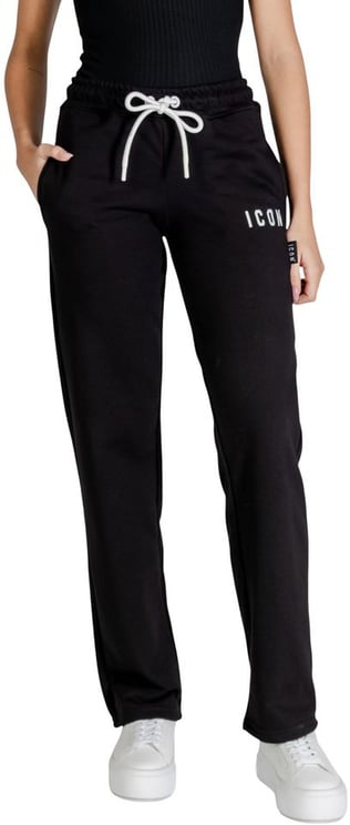 Icon Denim Icon Black Cotton Joggers (Workout Pants)