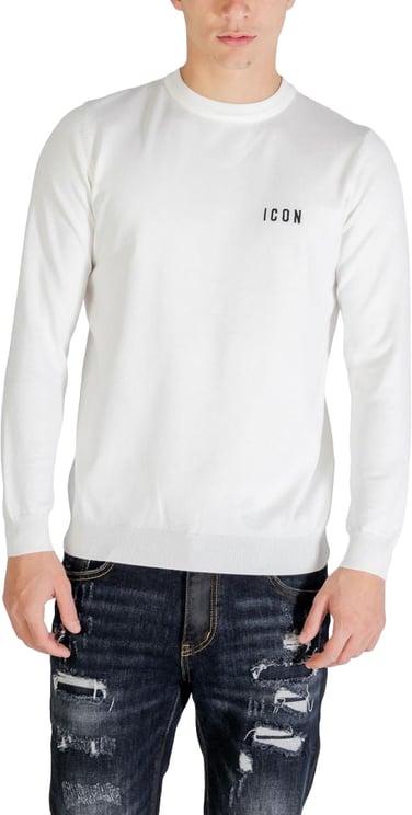Icon Denim Icon White Viscose Sweatshirt