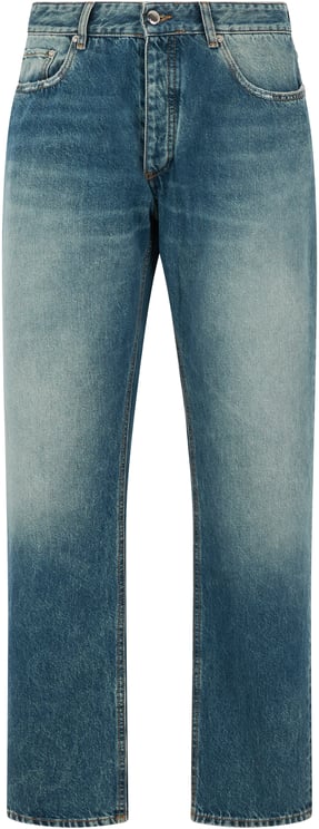 Icon Denim Straight cotton jeans