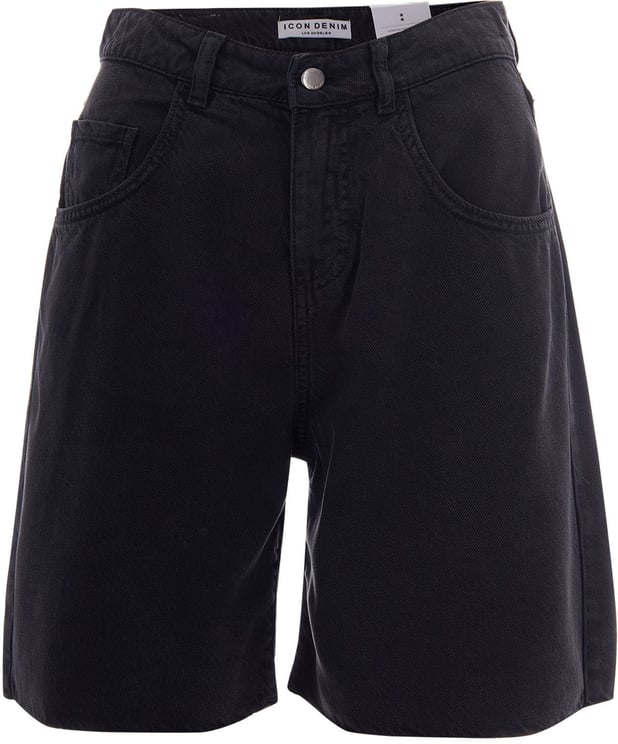 Icon Denim Shorts Black
