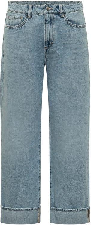 Icon Denim Jeans cropped risvolto