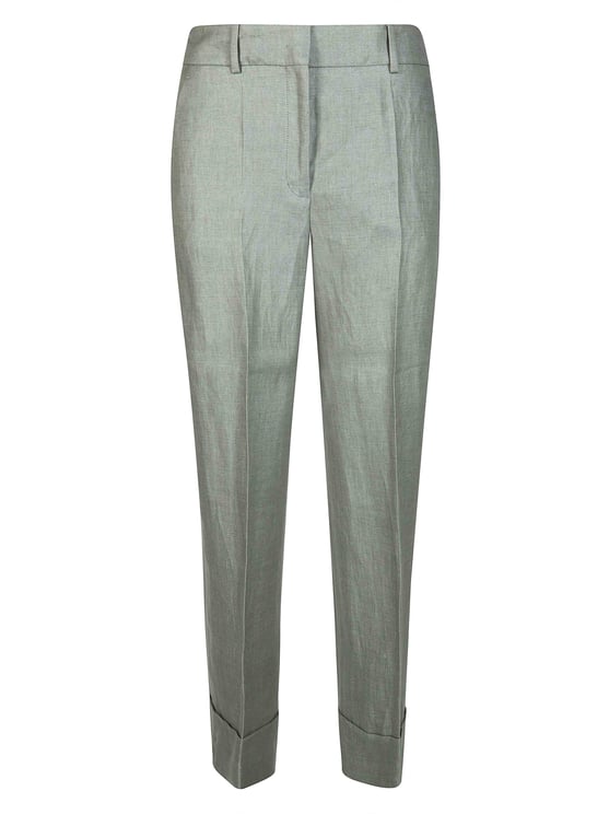 Incotex Arlys Lino Straight-Leg Trousers