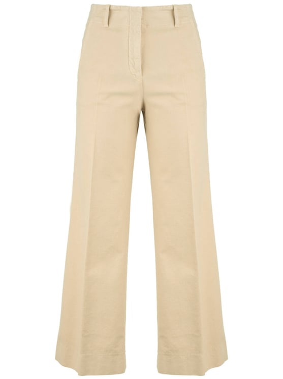 Incotex Black Cropped Wide-Leg Tailored Trousers