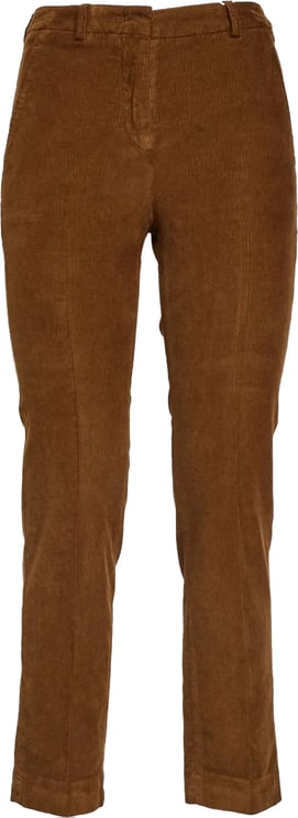 Incotex Brown Tailored Straight-Leg Textured Pants