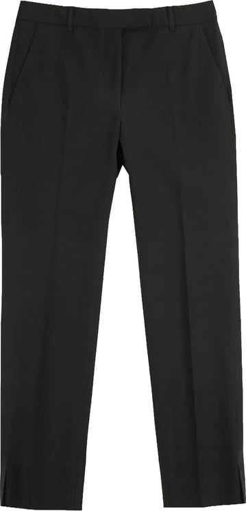 Incotex Black Tailored Straight-Leg Cotton Pants