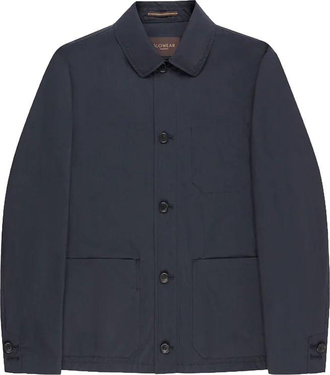 Incotex Black Button-Up Minimalist Cotton Jacket