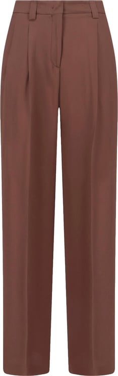 Incotex Brown Tailored Silk Blend Pants