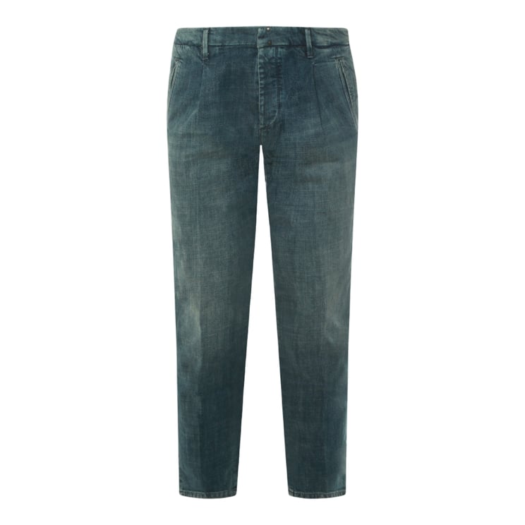Incotex Straight-Leg Jeans In Slightly Faded Dark Blue Wash
