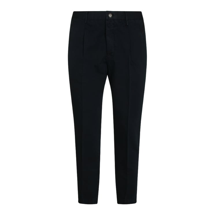 Incotex Tailored Black Trousers With Streamlined Silhouette