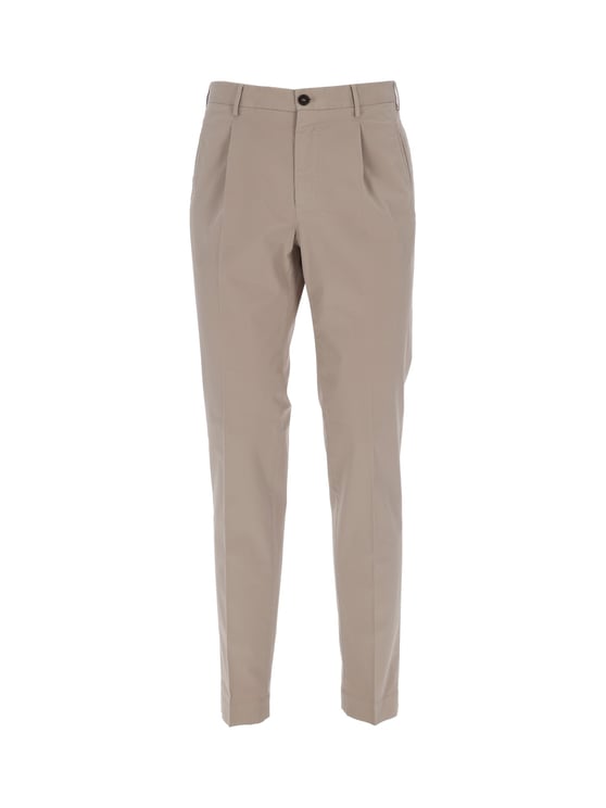 Incotex Tailored Fit Flat Front Straight-Leg Pants