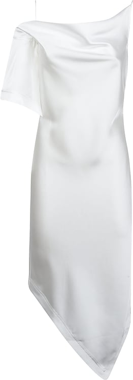 Iro Thiana Asymmetrical Satin-Finish Mini Dress
