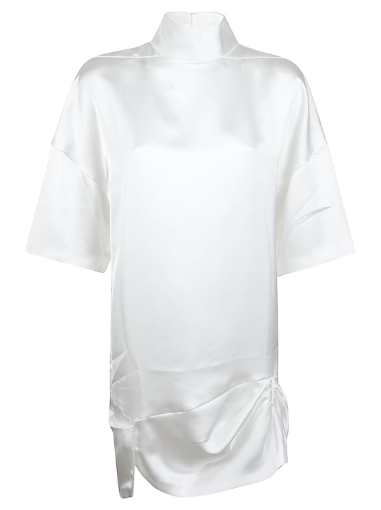 Iro Tikka Short-Sleeved Satin-Like Top