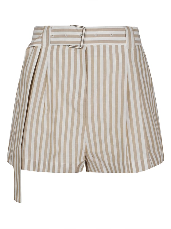 Iro Anemone Striped High-Waisted Shorts