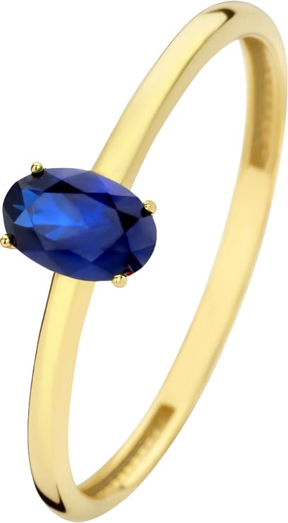Isabel Bernard Isabel Bernard Baguette Nila - Ring - BlauwGoud