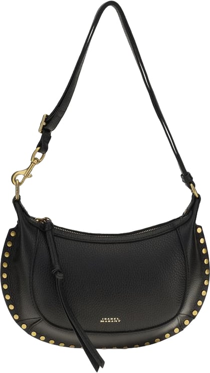 Isabel Marant Crescent-Shaped Moon Grain Leather Shoulder Bag