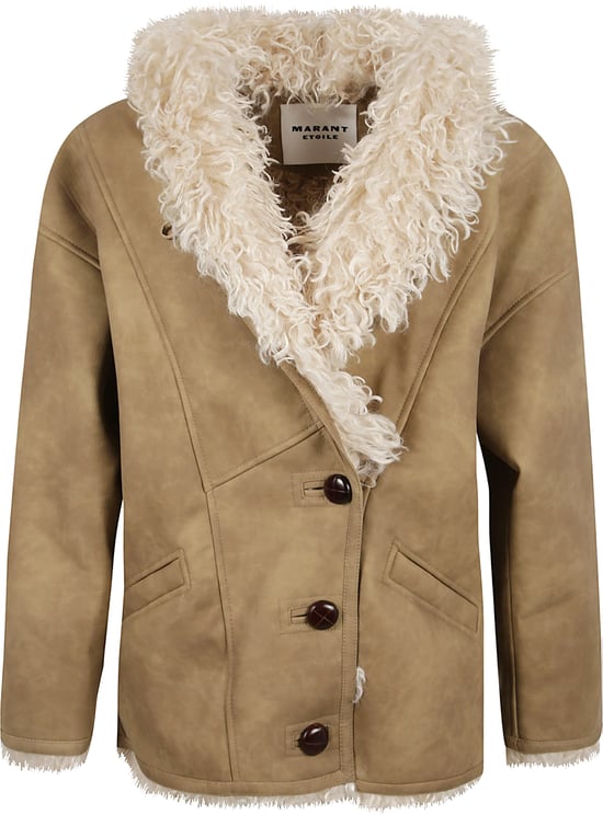 Isabel Marant Shearling Effect Midi Coat