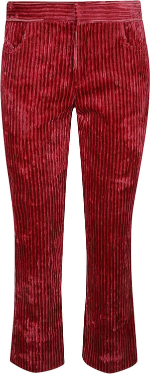 Isabel Marant Ribbed Textured Trousers With Fitted Silhouette