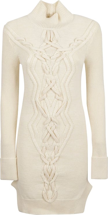Isabel Marant High Collar Beige Dress