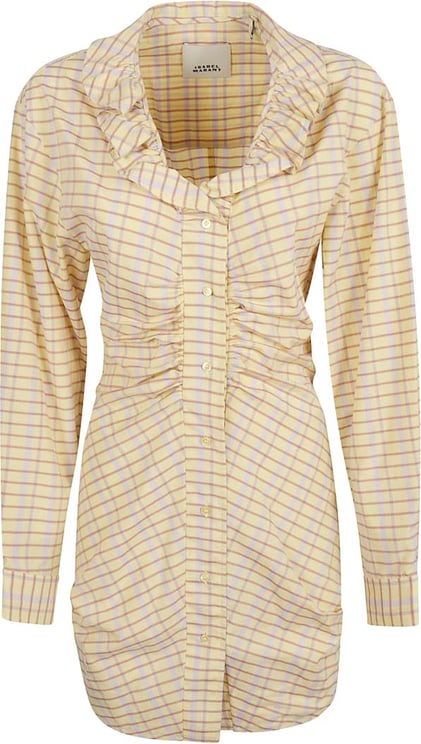 Isabel Marant Ruffled Neckline Dress With Button-Down Front
