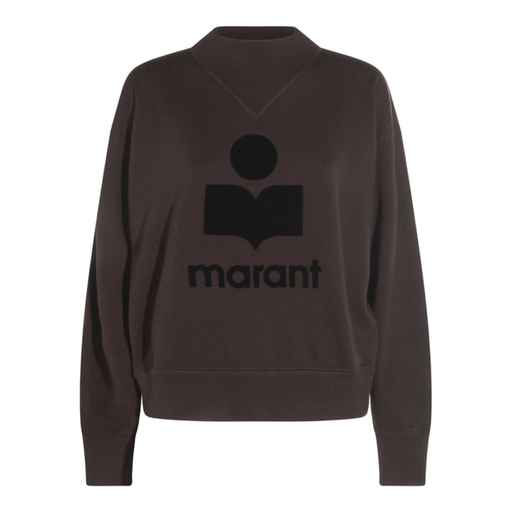 Isabel Marant Relaxed Fit Sweater With Bold Graphic Logo And V-Stitch Detail
