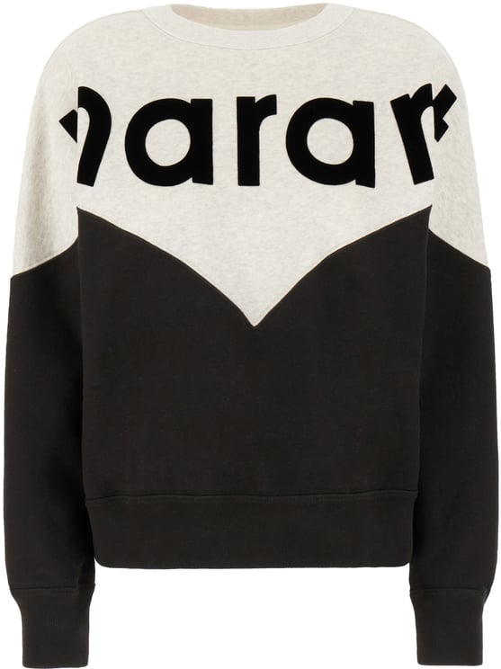 Isabel Marant Marant Etoile Two-tone cotton blend oversize sweatshirt