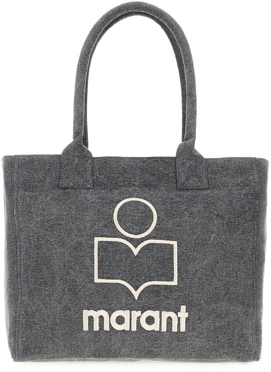 Isabel Marant Isabel Marant Grey fabric small Yenky shopping bag