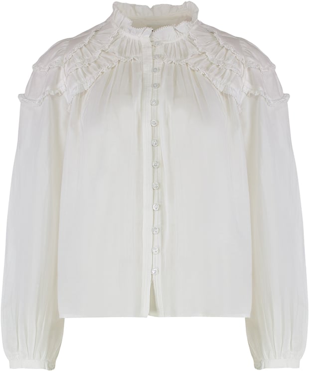 Isabel Marant Crinkled cotton blouse Christa