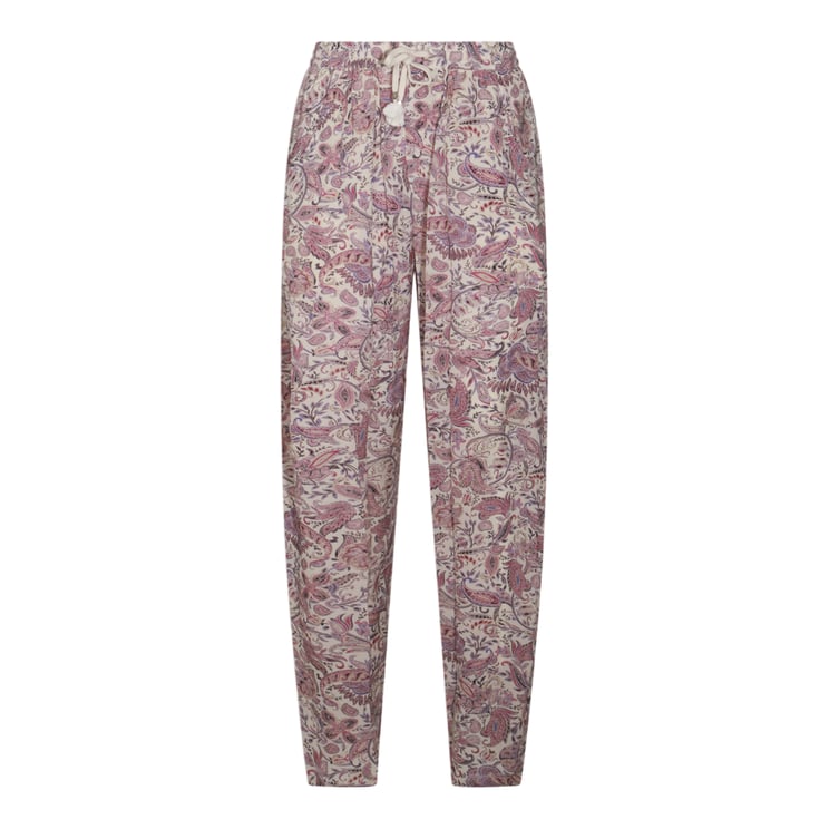 Isabel Marant Relaxed Fit Trousers With Tapered Leg And Paisley Pattern