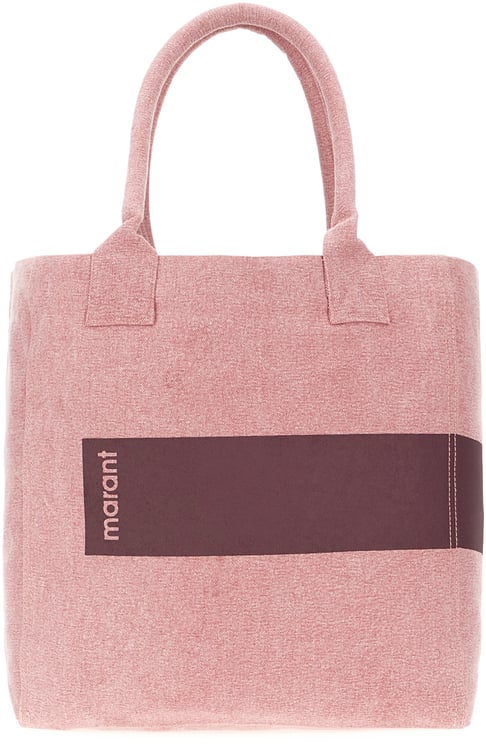 Isabel Marant Isabel Marant Melange pink cotton small Yenky shopping bag