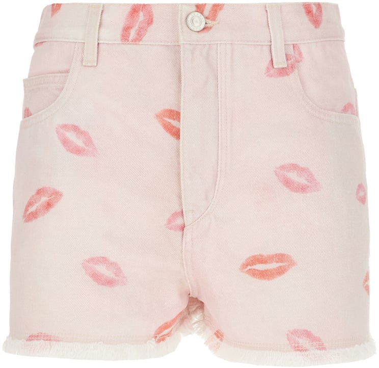Isabel Marant Marant Etoile Printed denim shorts