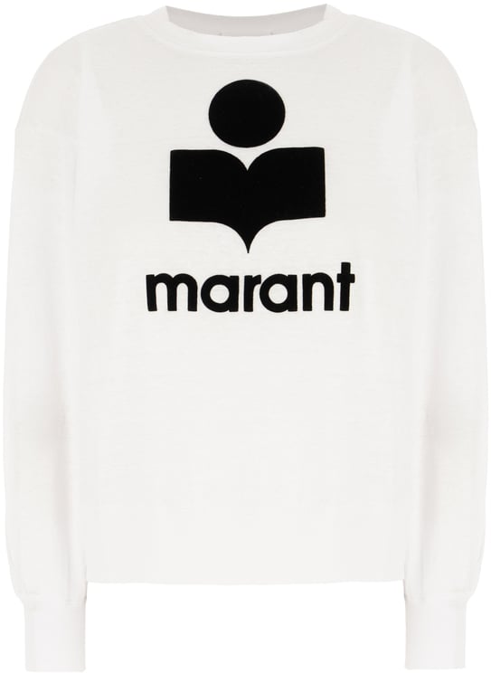 Isabel Marant Marant Etoile Chalk linen sweatshirt