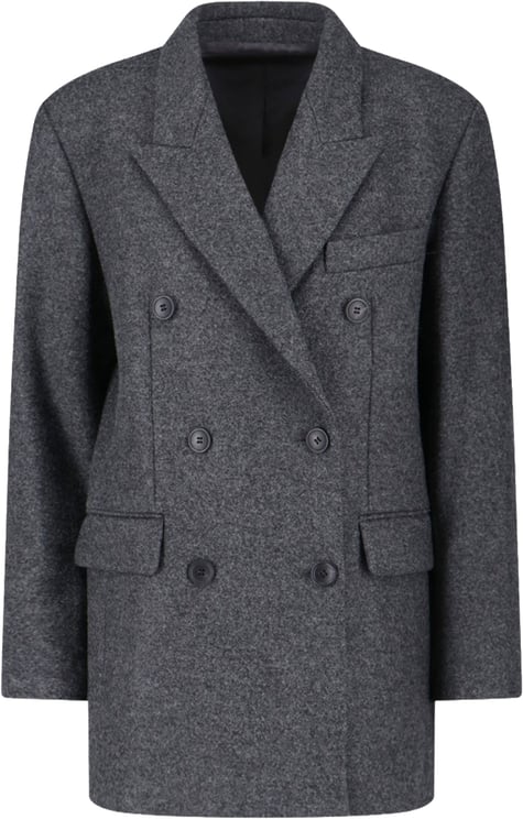 Isabel Marant Double-Breasted Coat – Grey